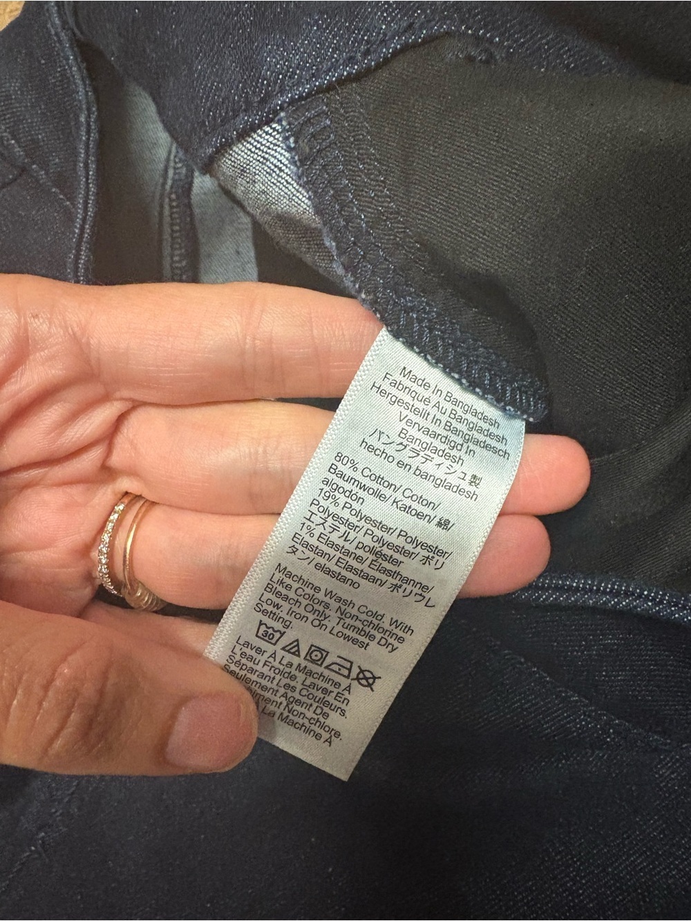 J. Crew Cotton Blend Wide Leg Dark Wash Trouser Denim Jeans Size 30 - Picture 3 of 4